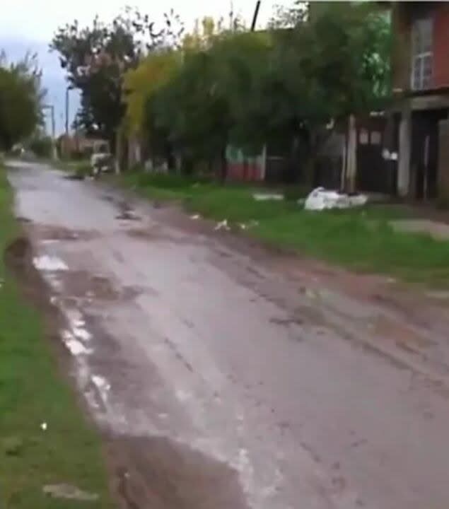 La bolsa en donde se encontraba el bebé fue arrastrada por perros hacia la calle y un auto la piso