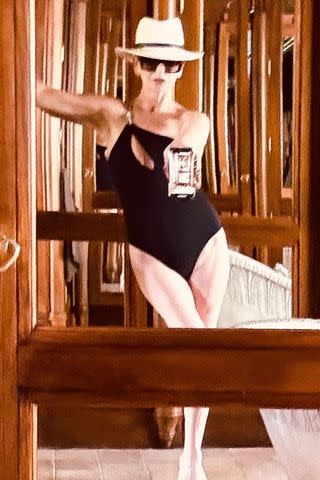 <p>Catherine Zeta-Jones/Instagram</p> Catherine Zeta-Jones shows off her swimsuit style on Instagram