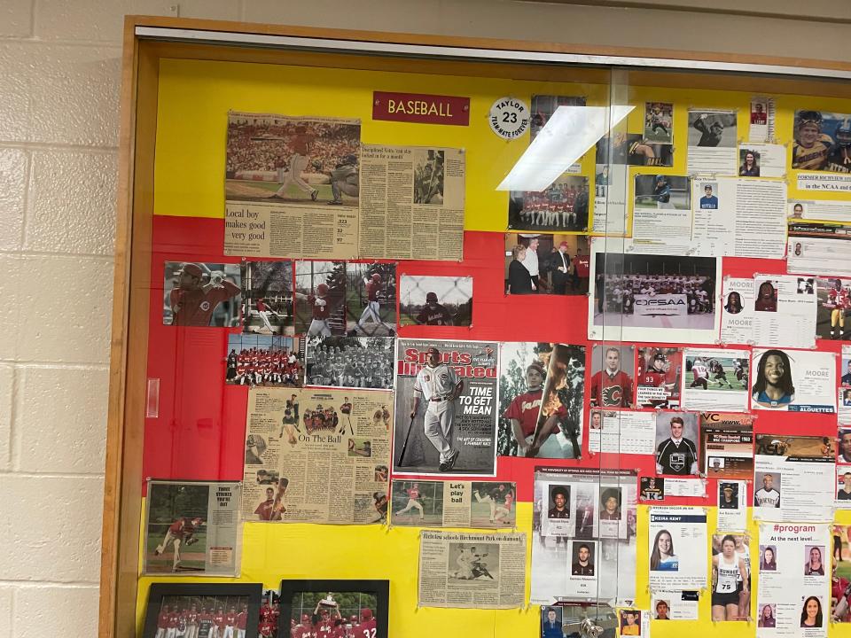 Joey Votto collage at Richview Collegiate Institute