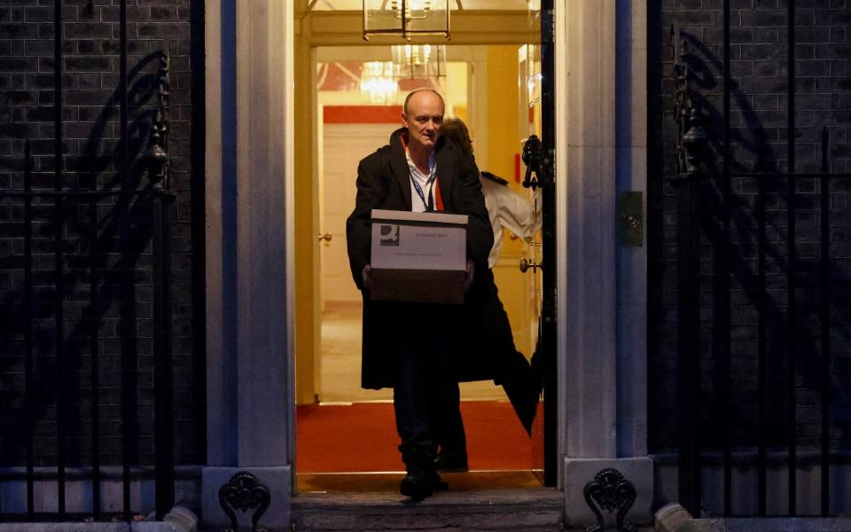 Dominic Cummings leaving Downing Street in November - HENRY NICHOLLS /Reuters