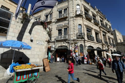 The Imperial Hotel, next to the Jaffa Gate in Jerusalem, is at the centre of a years-long dispute between its Palestinian tenants and an Israeli settler organisation which allegedly secretly bought it in 2004 from the Greek Orthodox Church