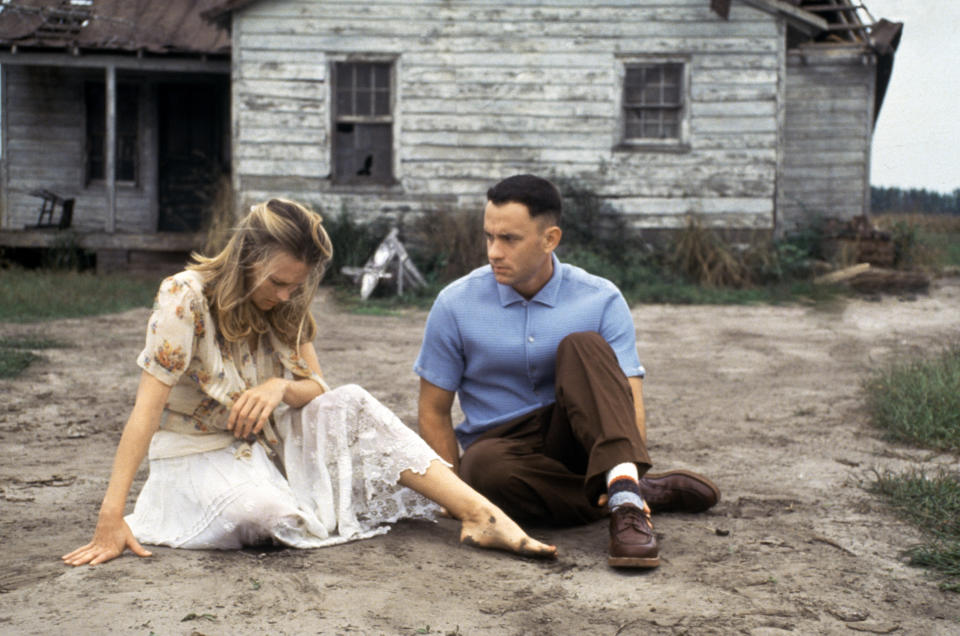 1994's "Forrest Gump" starred Robin Wright and Tom Hanks and received six Oscars, including Best Picture. (Photo: Sunset Boulevard via Getty Images)