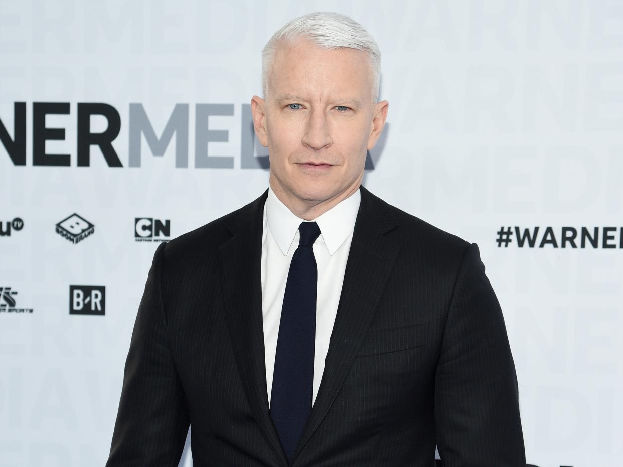 <p>Los teóricos de la conspiración de QAnon creen que Cooper es un robot</p> (Getty Images for WarnerMedia)