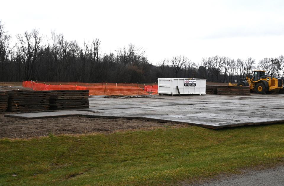 All containers of contaminated soil were removed by December 2 for disposal in Ohio.