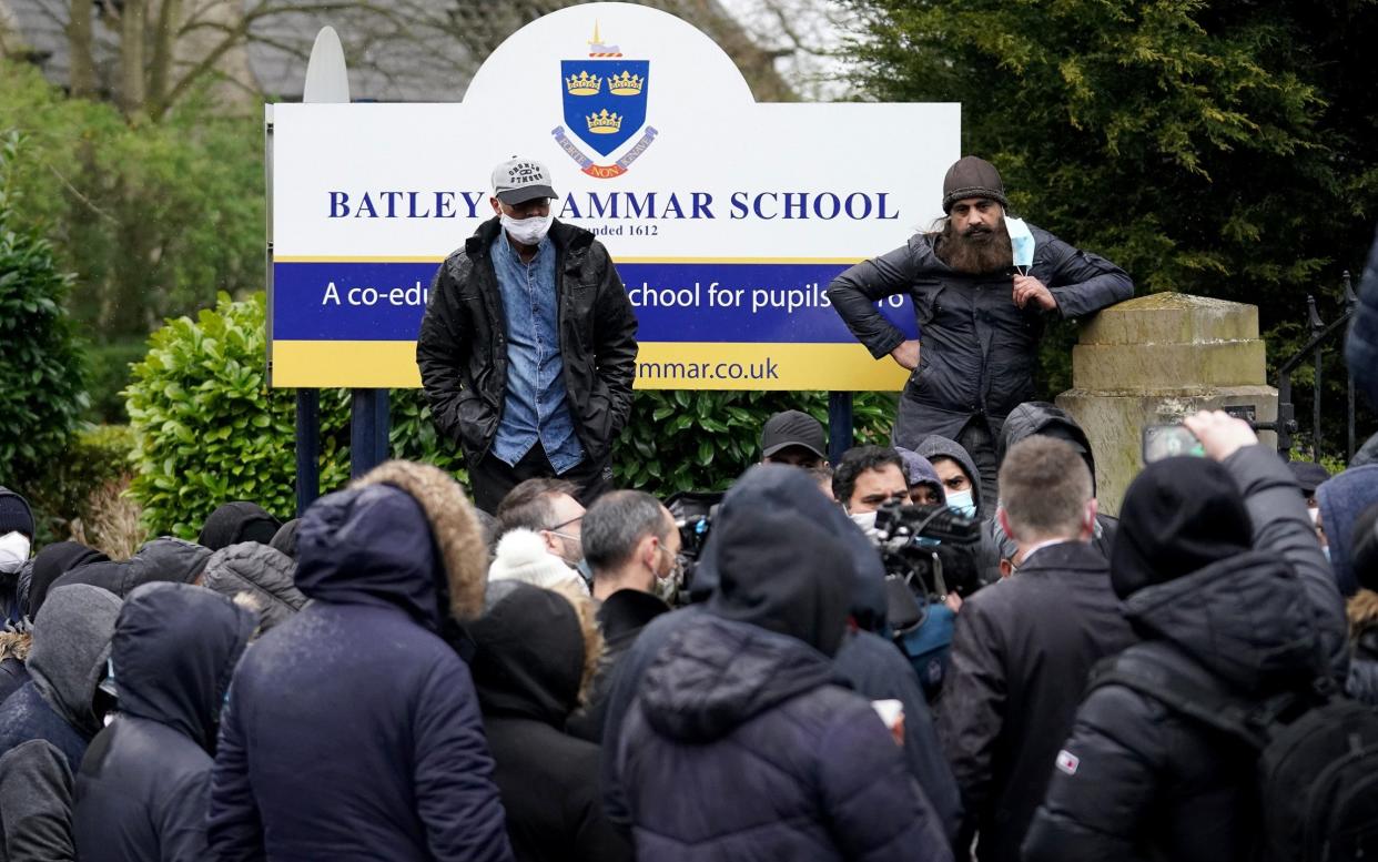 Batley Grammar School protests