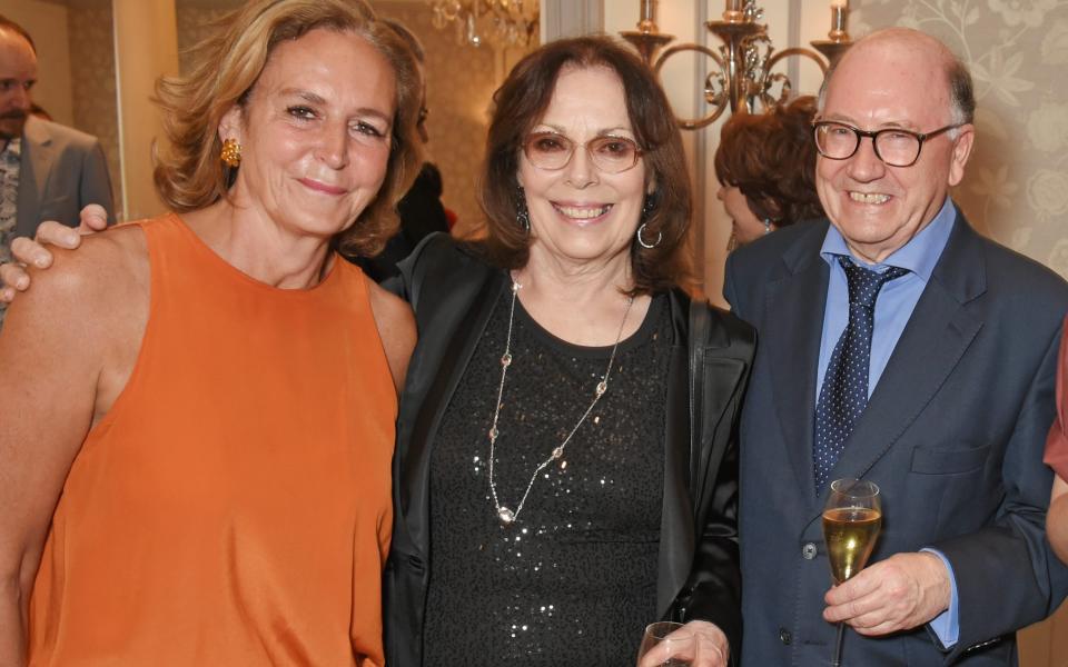 (L to R) Caroline Michel, Rose Tremain and Richard Holmes - Getty Images