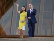 William und Kate vor der berühmten Oper in Sydney. Foto: Dan Himbrechts