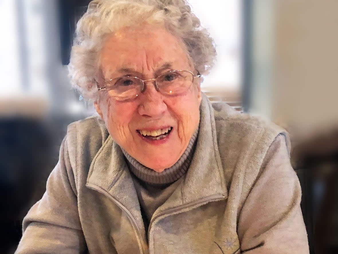 Gloria Schenke died of COVID-19 at the beginning of January, shortly after she turned 87. Schenke had been in relatively good health before contracting the virus.  (Submitted by Stephen Schenke - image credit)