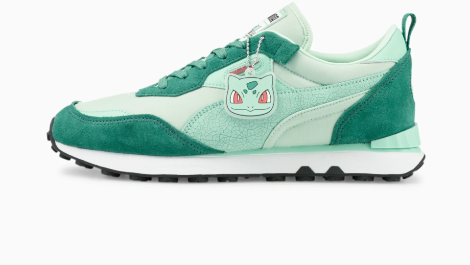 Pokemon Puma Sneaker Collab shoe collection - Bulbasaur side