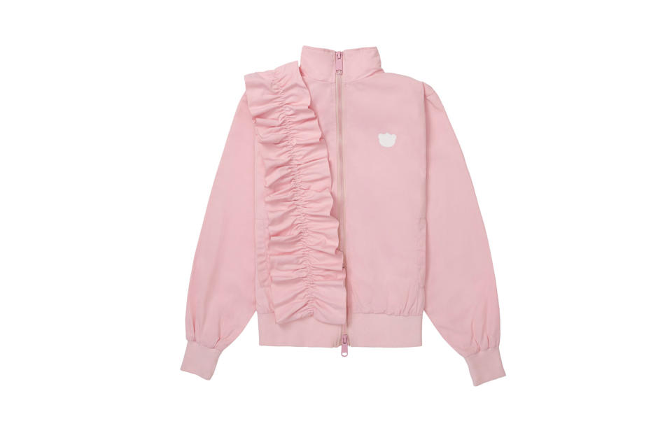 <p>Nicola Formichetti’s playful brand, Nicopanda, may not be on your radar but it should be. The latest drop sees polo shirts and ruffled tracksuits in millennial pink or gothic black.<br><a rel="nofollow noopener" href="https://www.nicopanda.com/collections/fw17" target="_blank" data-ylk="slk:Nicopanda, from £95;elm:context_link;itc:0;sec:content-canvas" class="link "><i>Nicopanda, from £95</i></a> </p>