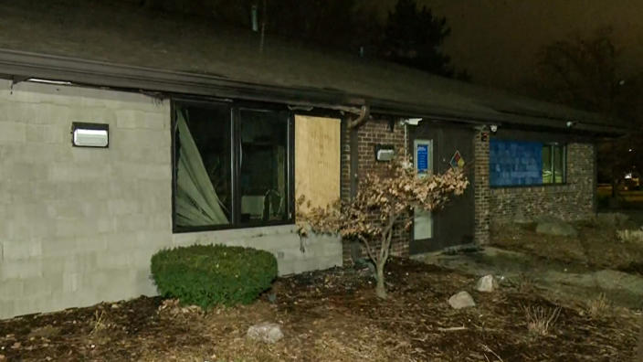 A Planned Parenthood clinic in Peoria, Ill., that was the target of an arson attack. (WEEK)