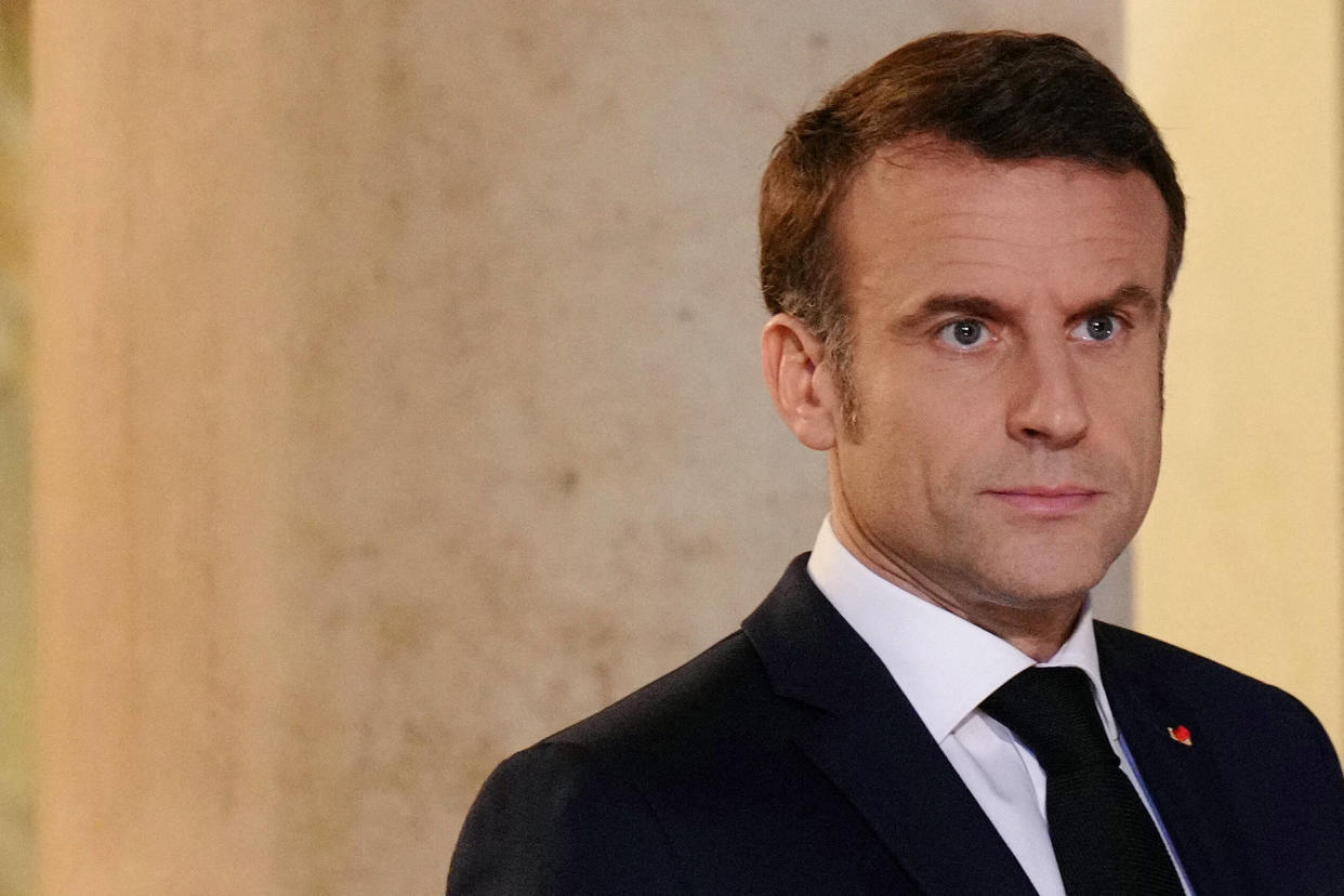 Emmanuel Macron photographié à l’Élysée le 16 février (illustration)