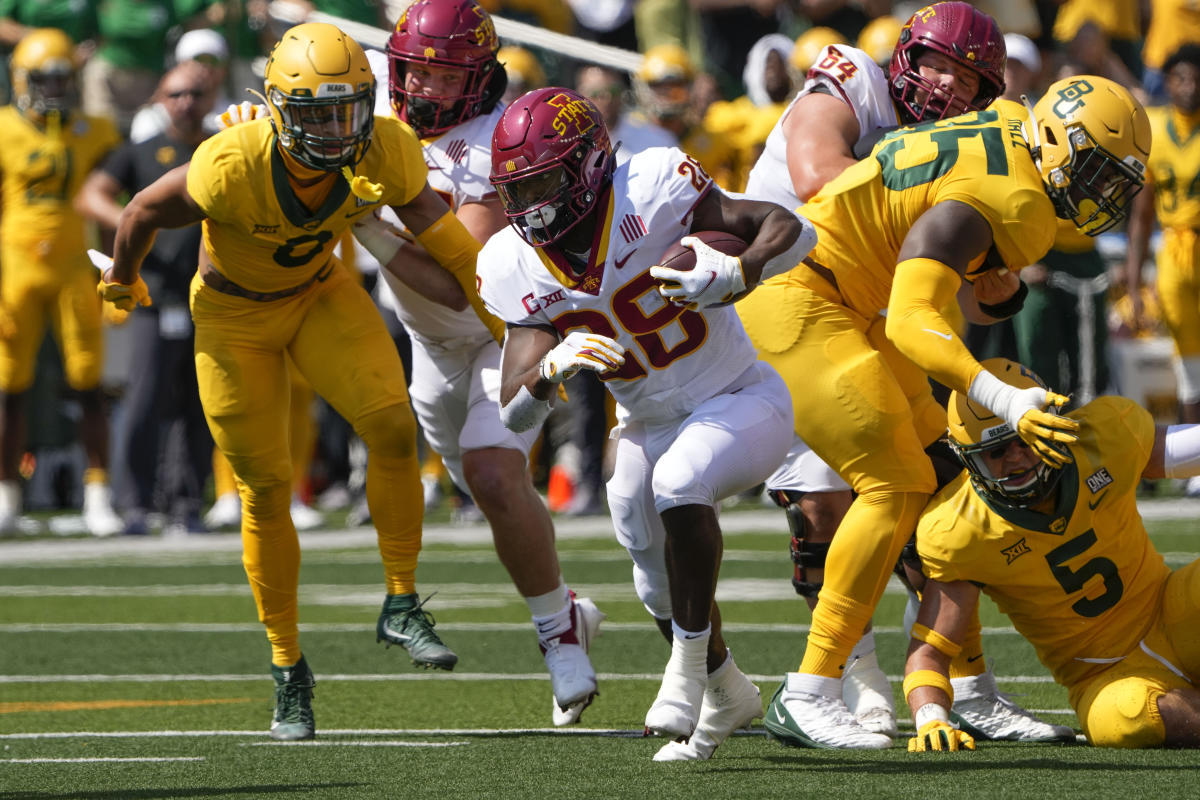 Baylor's Trestan Ebner scores 98-yard kickoff return TD, Baylor