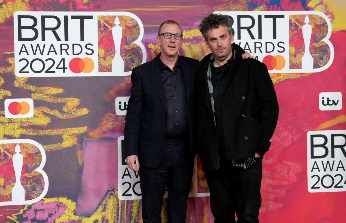Blur drummer Dave Rowntree pictured at the Brit Awards at London’s O2 Arena on March 2 (REUTERS)