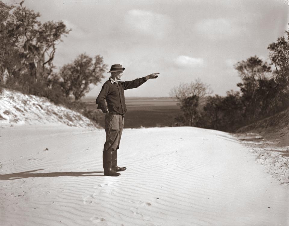 William "Willie" Browne III shows off his family's land in November 1946, which looked down on the St. Johns River in the distance.  It's now part of the Timucuan Ecological and Historic Preserve, and home to popular hiking trails with some honest-to-goodness hilly parts (by Florida standards). Thanks to Browne, it's open to anyone.