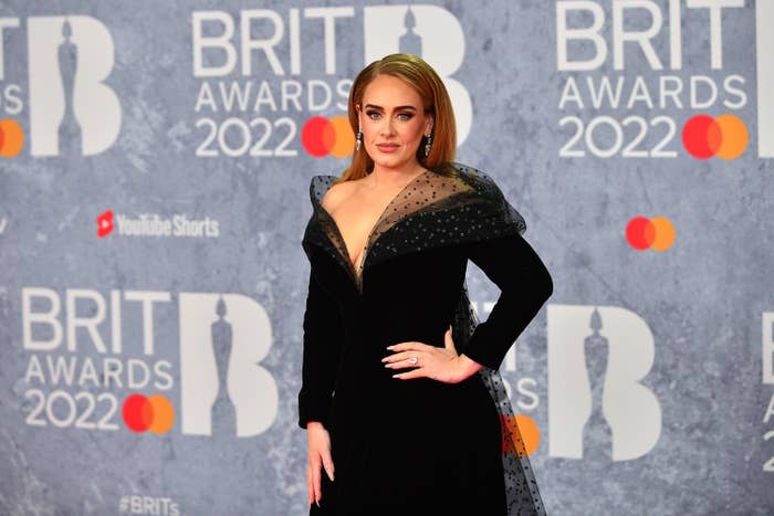 Adele at the 2022 Brit Awards