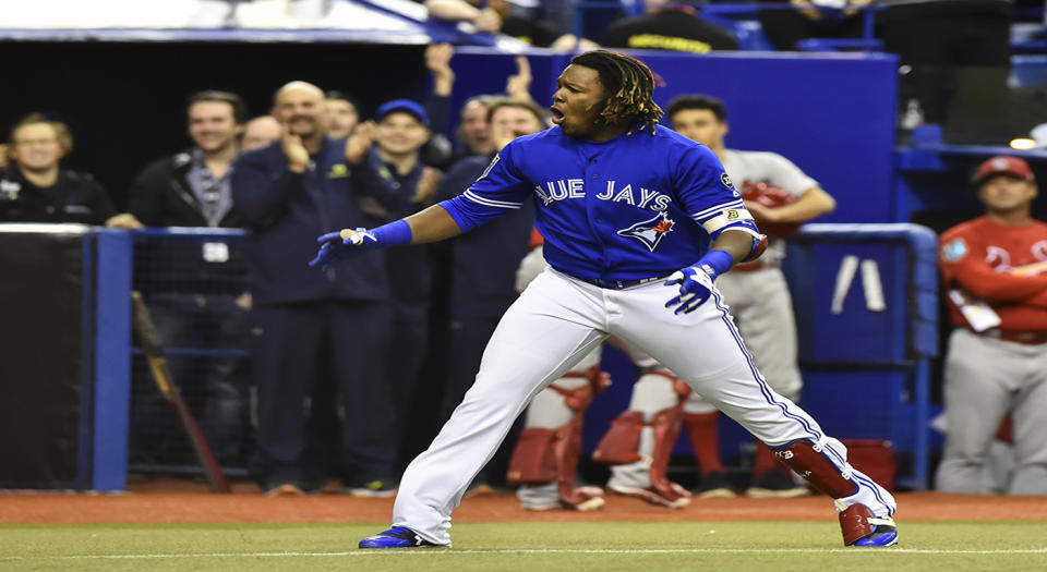Vlad Guerrero Jr. is simply unbelievable. (Photo by Minas Panagiotakis/Getty Images)