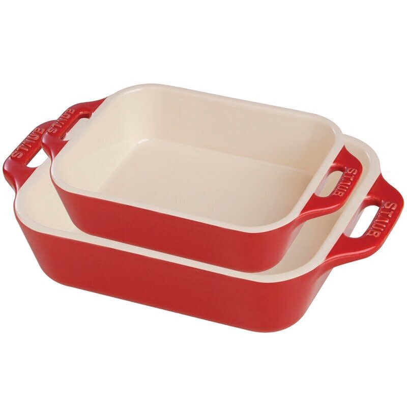 Another cookware deal that HuffPost readers have been snagging lately is on this <a href="https://fave.co/3lEDrQc" target="_blank" rel="noopener noreferrer">set of Staub baking dishes</a>. The two dishes come in different sizes and are designed to cook up everything from lasagna to meats. <a href="https://fave.co/3lEDrQc" target="_blank" rel="noopener noreferrer">Originally $120, get the set for $50 at Wayfair</a>. 