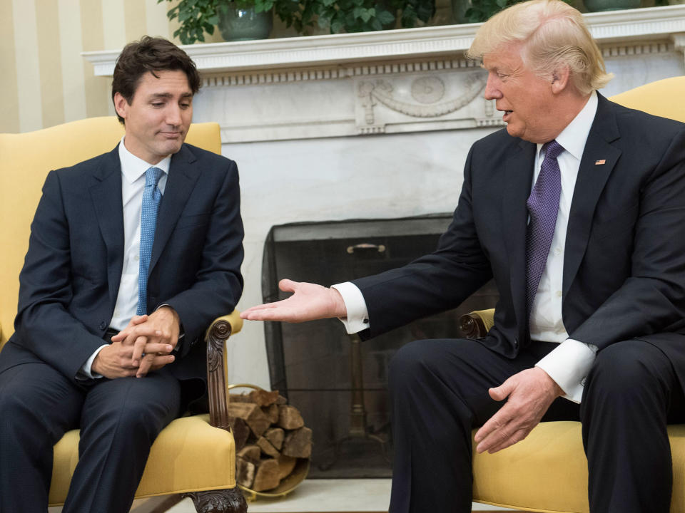 Trump says he made up facts in Justin Trudeau trade meeting: 'I had no idea. I just said "you're wrong"'