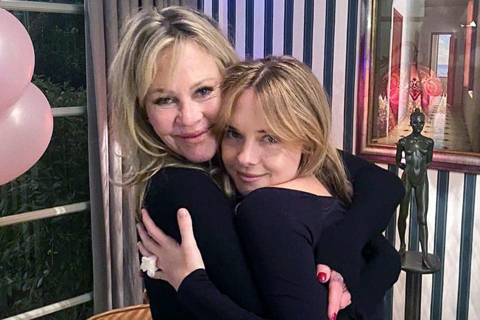 <p>melaniegriffith/Instagram</p> Melanie Griffith (left) and Stella Banderas photographed together
