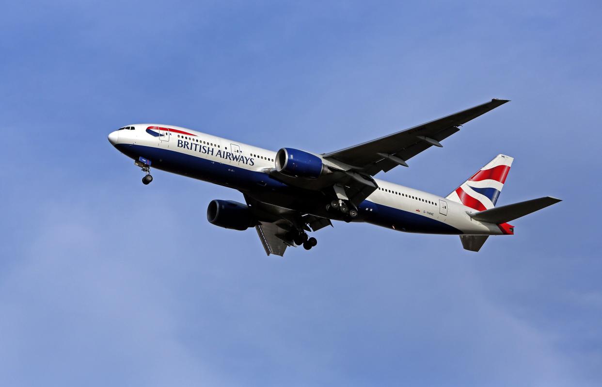 A British Airways Boeing 777 (PA)