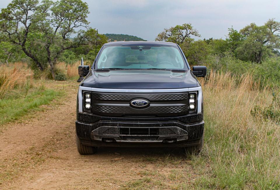 The 2022 Ford F-150 Lightning XLT.