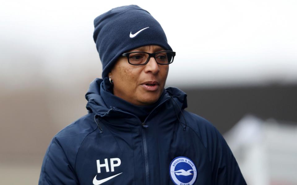 Hope Powell coaching Brighton - GETTY IMAGES