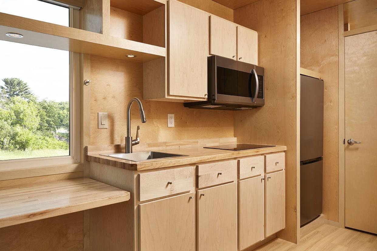 electric tiny homes kitchen