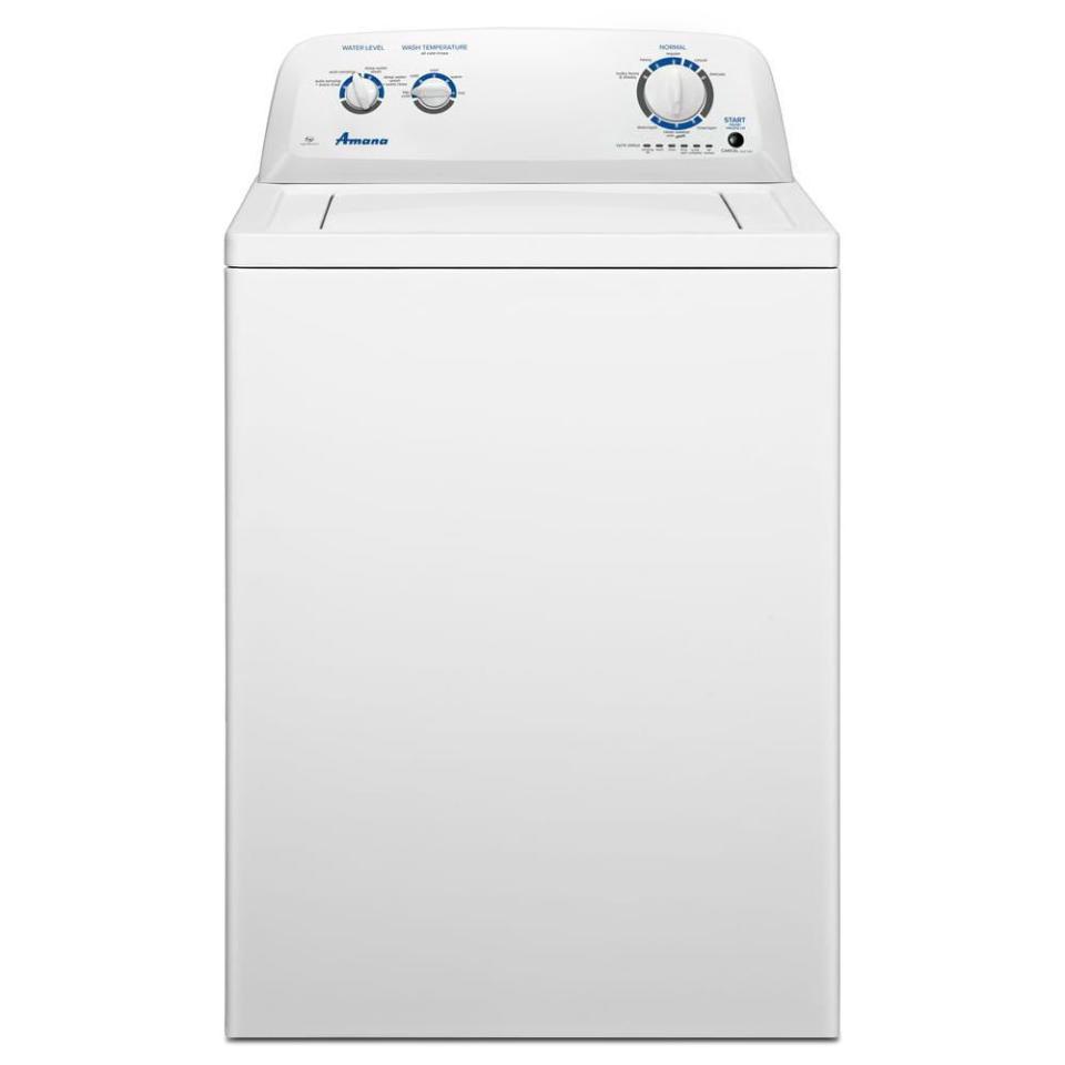 <p><a href="https://go.redirectingat.com?id=74968X1596630&url=https%3A%2F%2Fwww.lowes.com%2Fpd%2FAmana-3-5-cu-ft-Top-Load-Washer-with-Dual-Action-Agitator-White%2F1003201568&sref=https%3A%2F%2Fwww.popularmechanics.com%2Fhome%2Fg38757143%2Fbest-cheap-washing-machines%2F" rel="nofollow noopener" target="_blank" data-ylk="slk:Shop Now;elm:context_link;itc:0;sec:content-canvas" class="link ">Shop Now</a></p><p>Agitator Top-Load Washer</p><p>lowes.com</p><p>$468.00</p>