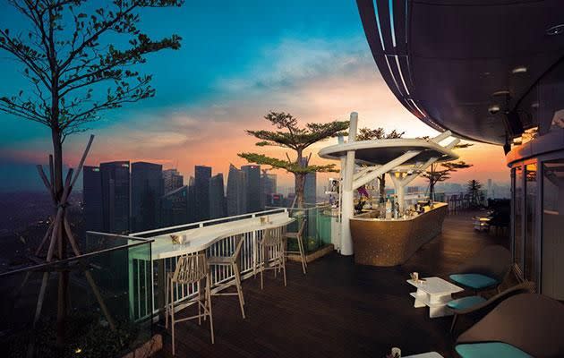 Sky on 57 in Singapore rates as one of Michelle's top eats. Photo: Facebook/Skyon57