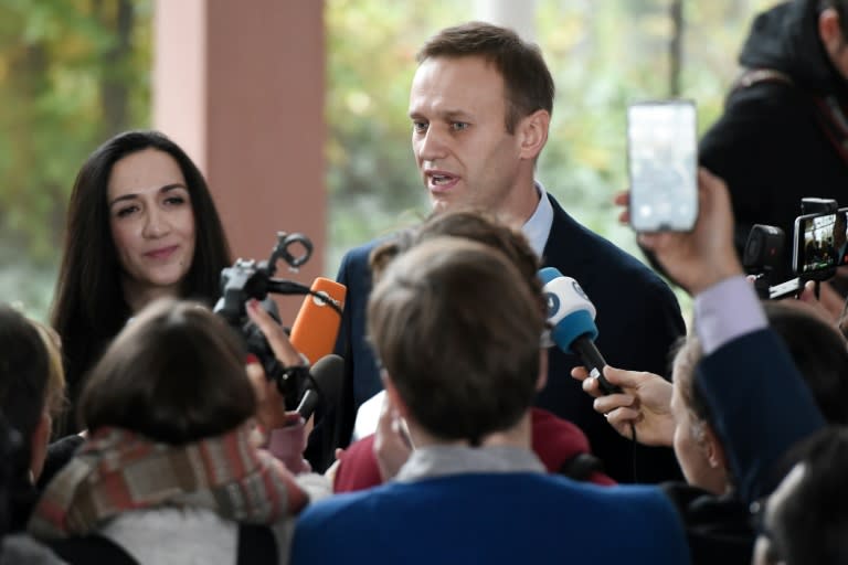 Navalny was detained and later prosecuted for either breaching procedures for holding public events or disobeying a police order