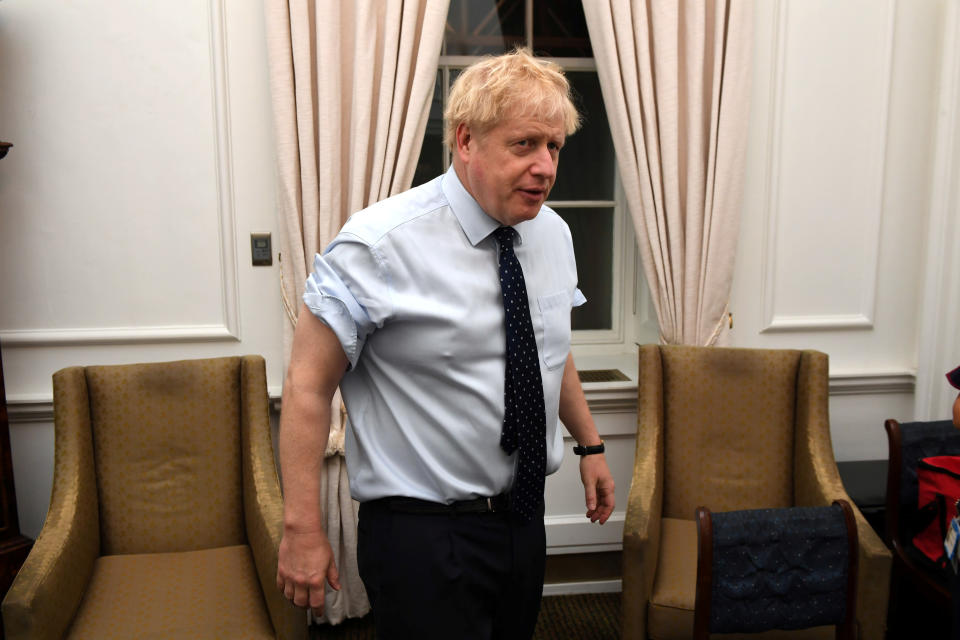 Boris Johnson has made use of Twitter and Facebook since he became prime minister (Picture: Reuters) 