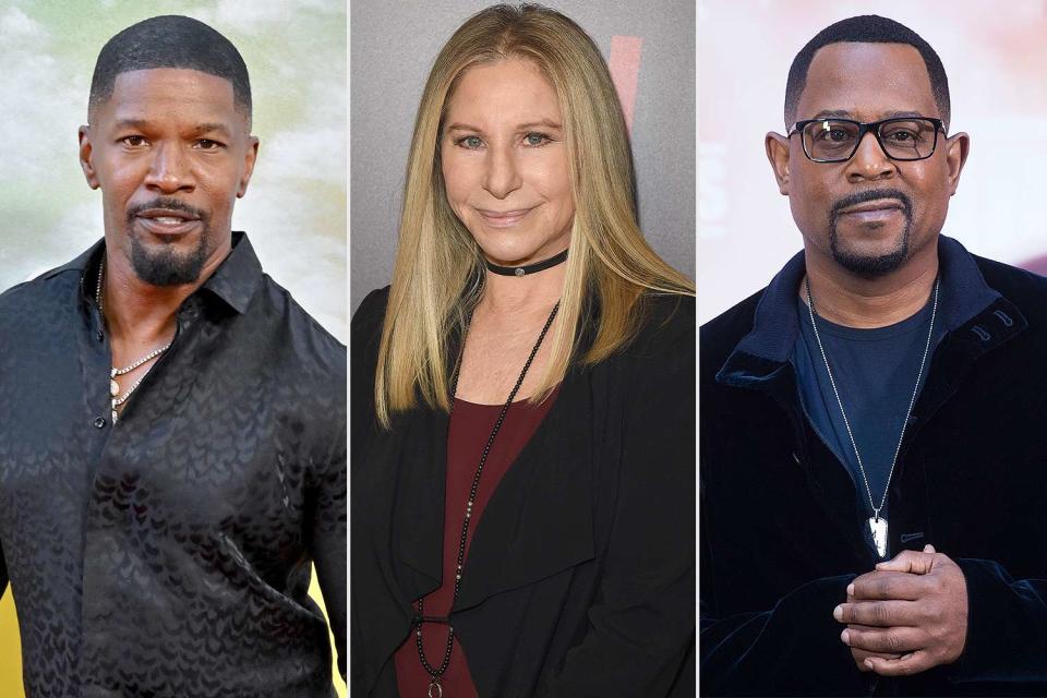 <p>Axelle/Bauer-Griffin/FilmMagic, Jason Merritt/Getty, Belen Diaz/DYDPPA/Shutterstock</p> Jamie Foxx has had supportive messages from Barbra Streisand and Martin Lawrence