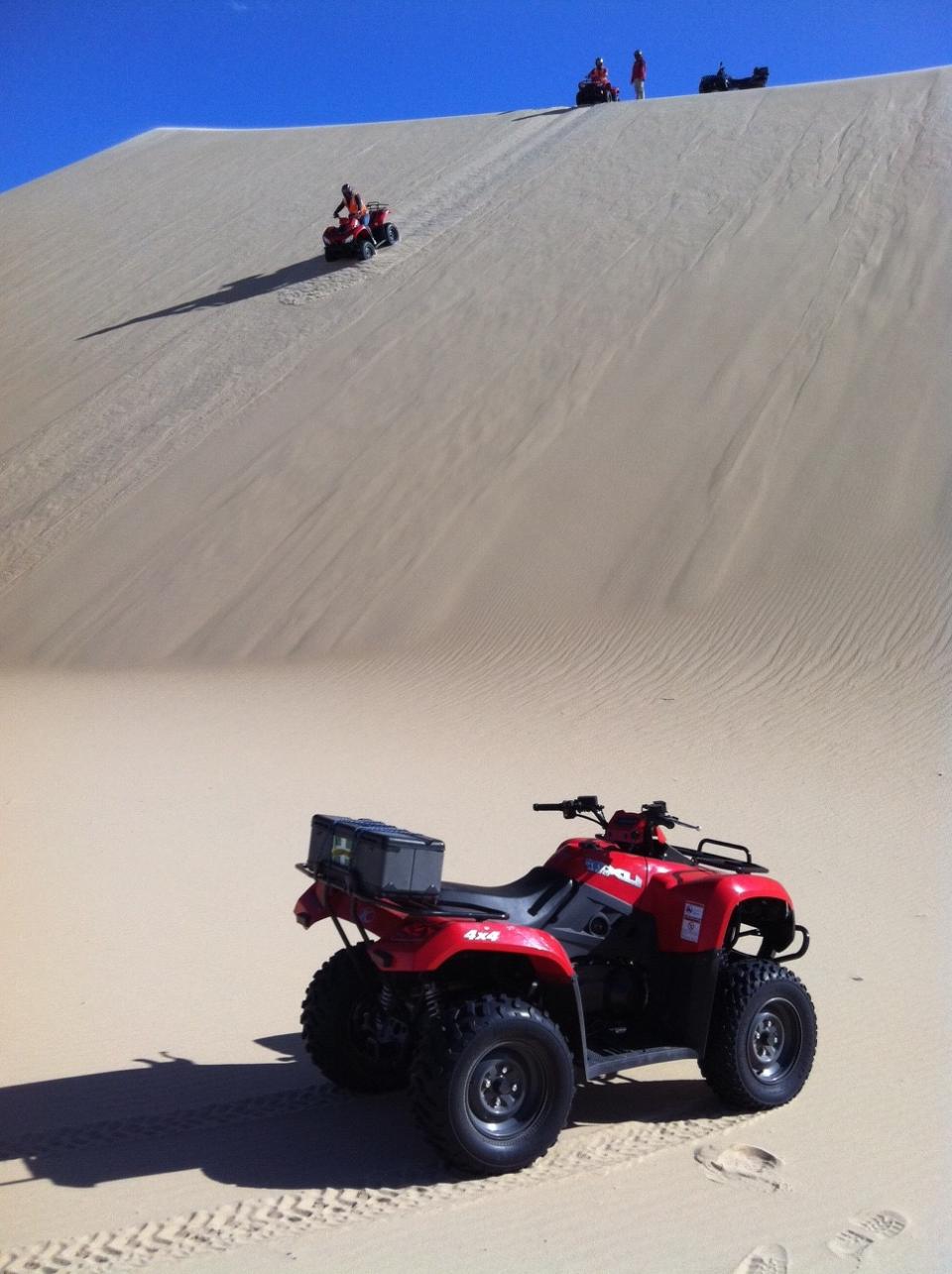 Some of the dunes are a little scary, but is an experience not to be missed. Source: Supplied