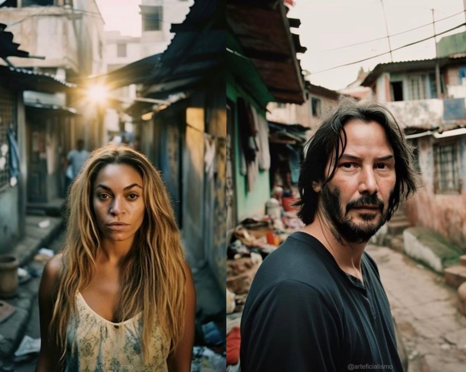 Beyonce y Keanu Reves