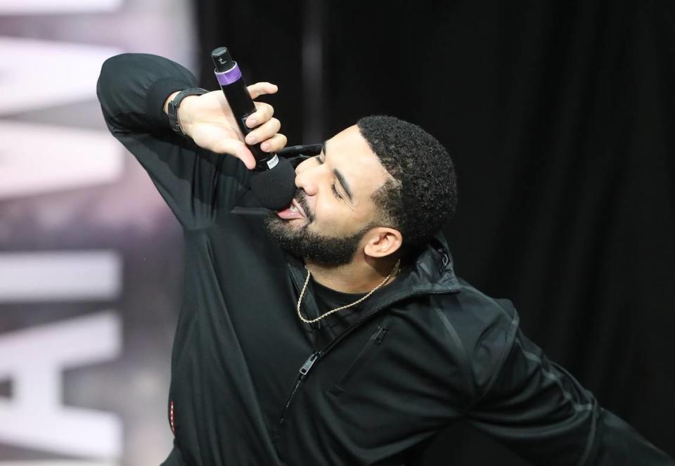 Rap artist Drake will perform March 2 and 3 at the T-Mobile Center. Tom Szczerbowski/USA Today