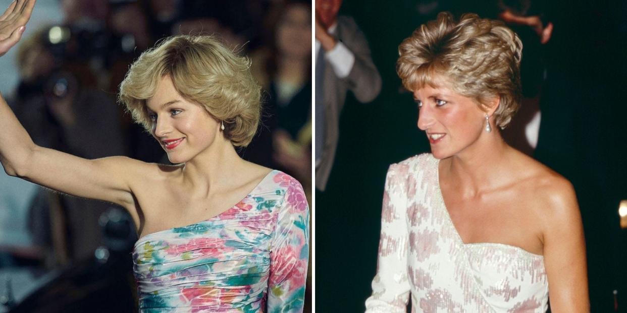 princess diana vs emma corrin in the crown