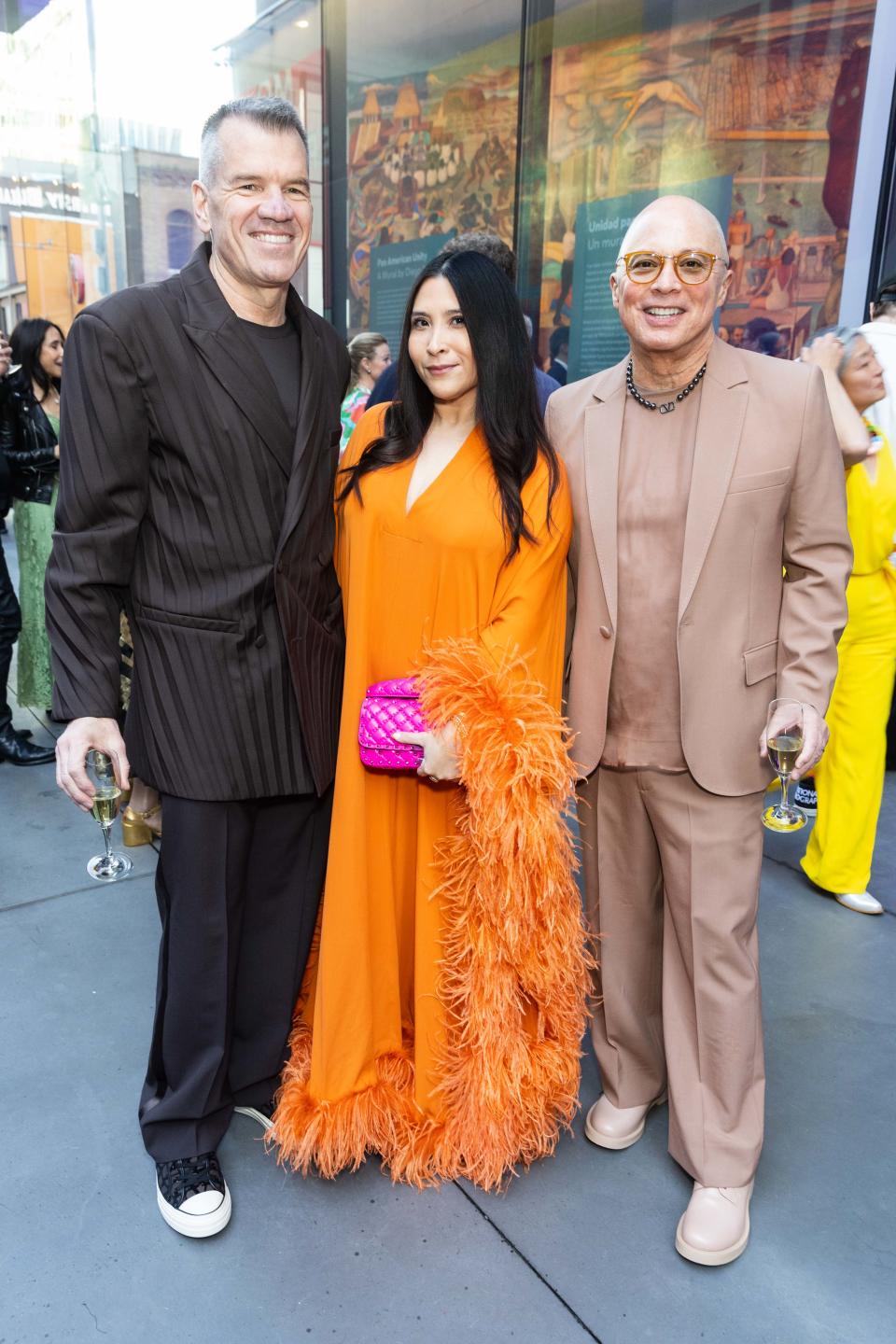 SAN FRANCISCO, CA - April 19 - Gary Steele, Nadiya Suwardi and Steven Rice attend SFMOMA's 2023 Art Bash on April 19th 2023 at SFMOMA in San Francisco, CA (Photo - Ando Caulfield for Drew Altizer Photography)