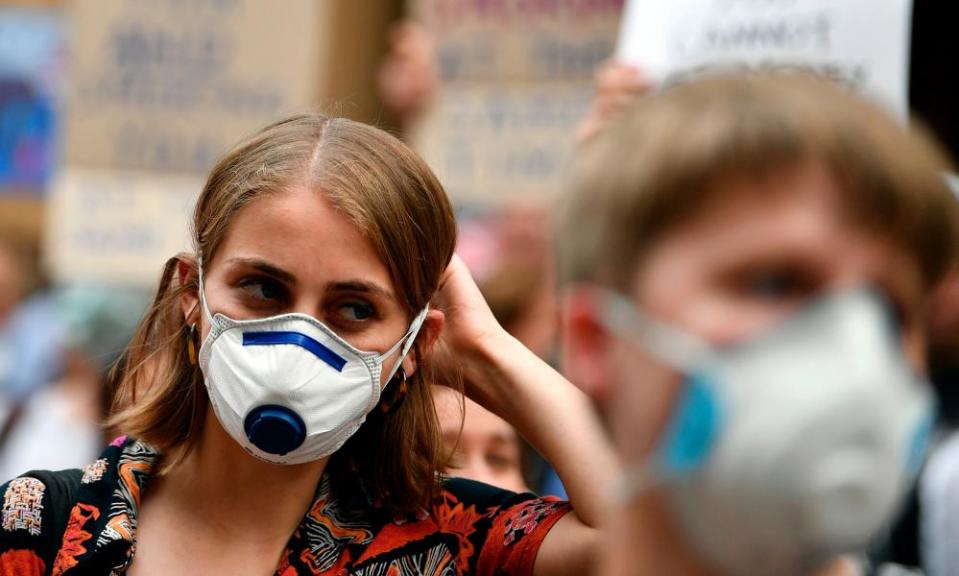 Protesters rallied in Sydney to demand urgent climate action from Australia’s government