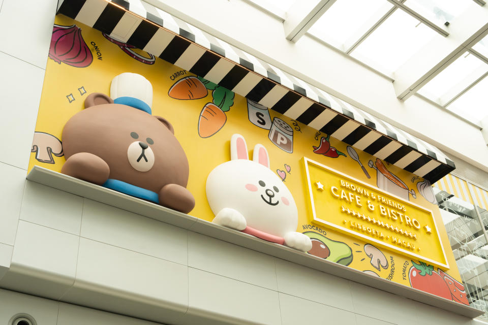 澳門旅遊｜全球首間 LINE FRIENDS 主題餐廳登陸葡京人 3大主題飲食區域  80道美食＋85款精品 11 LINE FRIENDS 同大家打卡