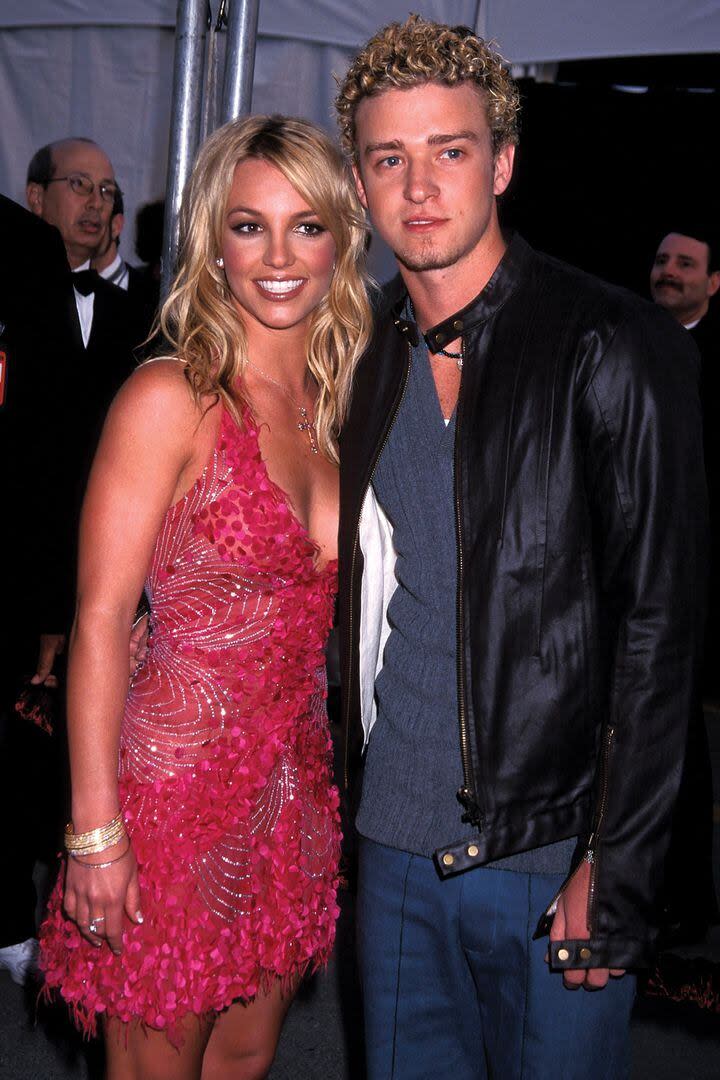 Britney Spears y Justin Timberlake en 2002