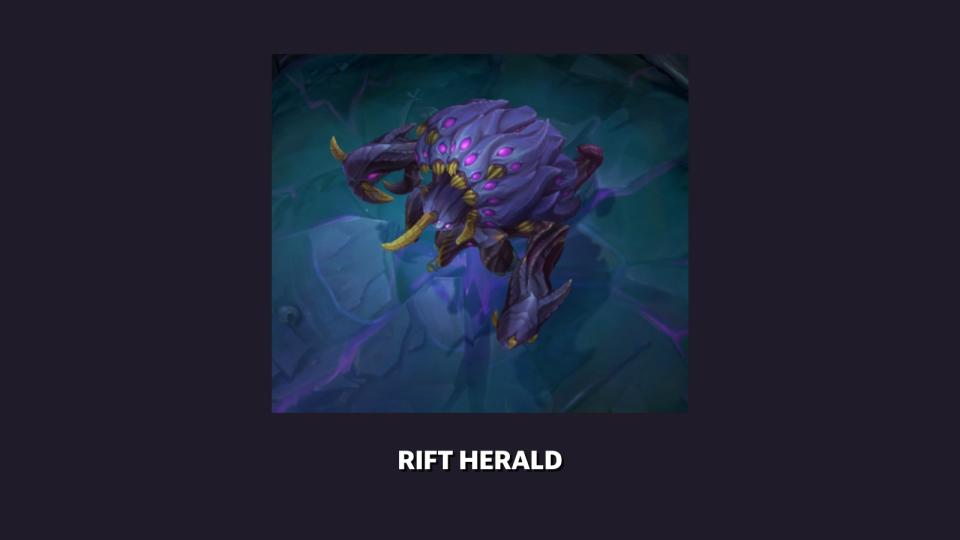 The way the Rift Herald works was also changed. The player who kills the can steer the Rift Herald's path and command it to charge forward, damaging and knocking up any enemy champions in its path. (Photo: Riot Games)
