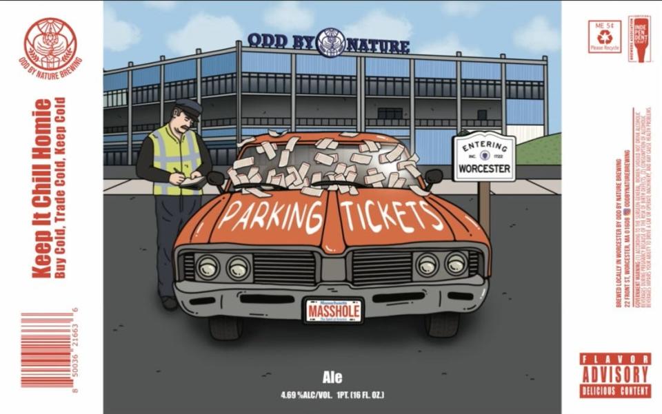 Odd By Worcester's easy-drinking ale pokes fun at the city's parking woes.