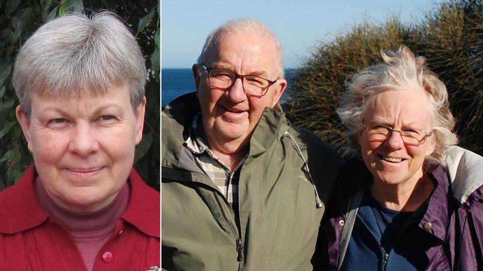 (L to R) Heather Wilkinson, Don and Gail Patterson (file image)