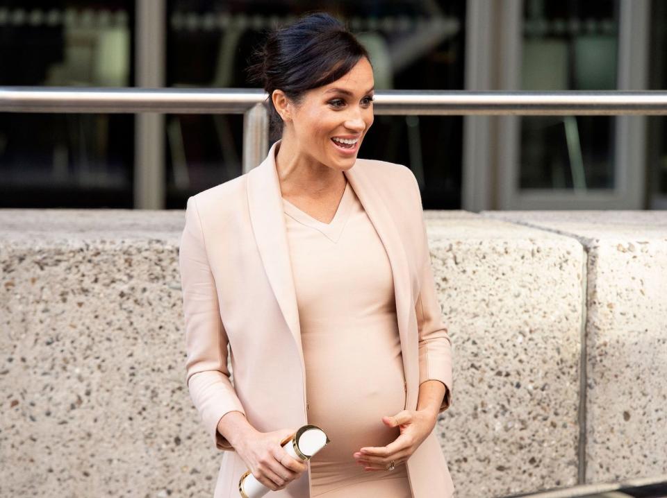 meghan markle pregnant baby bump