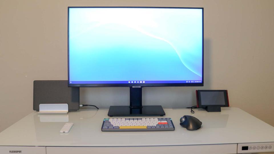 Samsung M7 Smart Monitor with a monitor stand