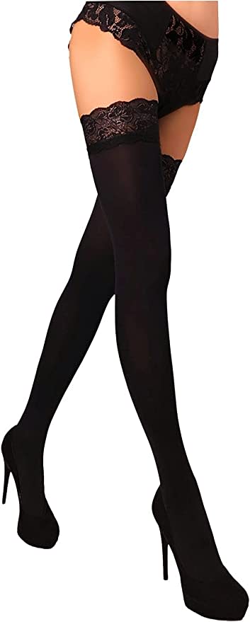 MILA MARUTTI Opaque Thigh High Stockings