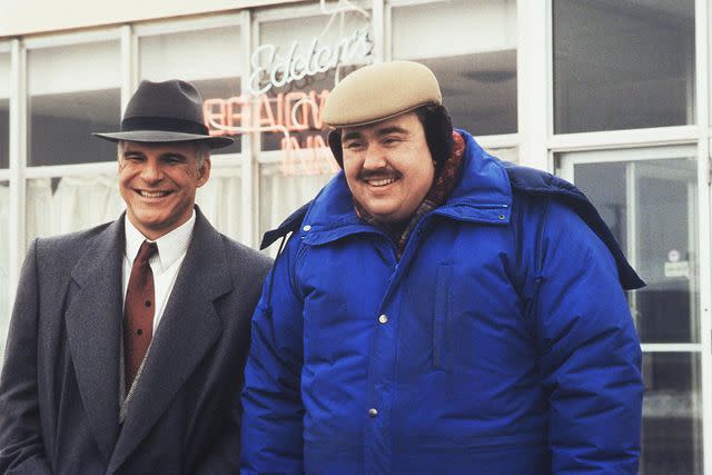 <p>Paramount/Kobal/Shutterstock</p> Steve Martin and John Candy in 'Planes, Trains, and Automobiles'.