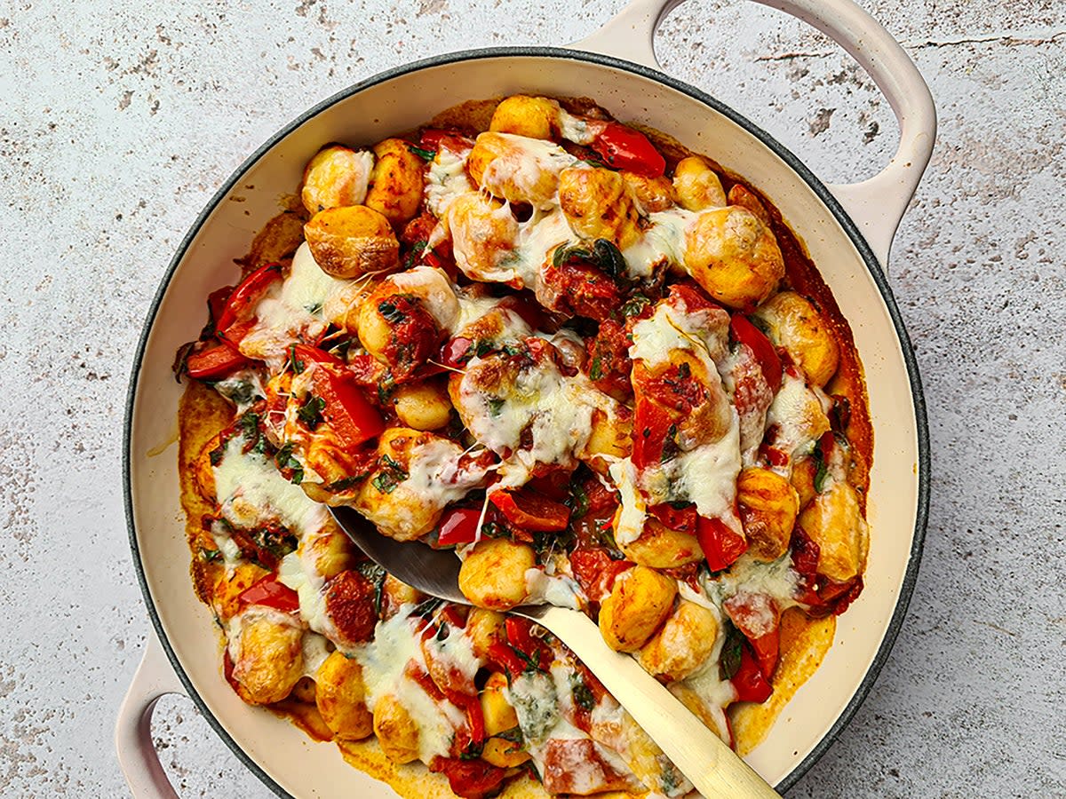 Homemade gnocchi in a delicious tomato sauce (Becky Excell/Aldi)