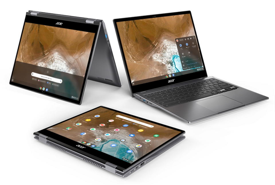 圖／Project Athena創新計畫，宏碁推出2K可翻轉Chromebook。（Acer提供）
